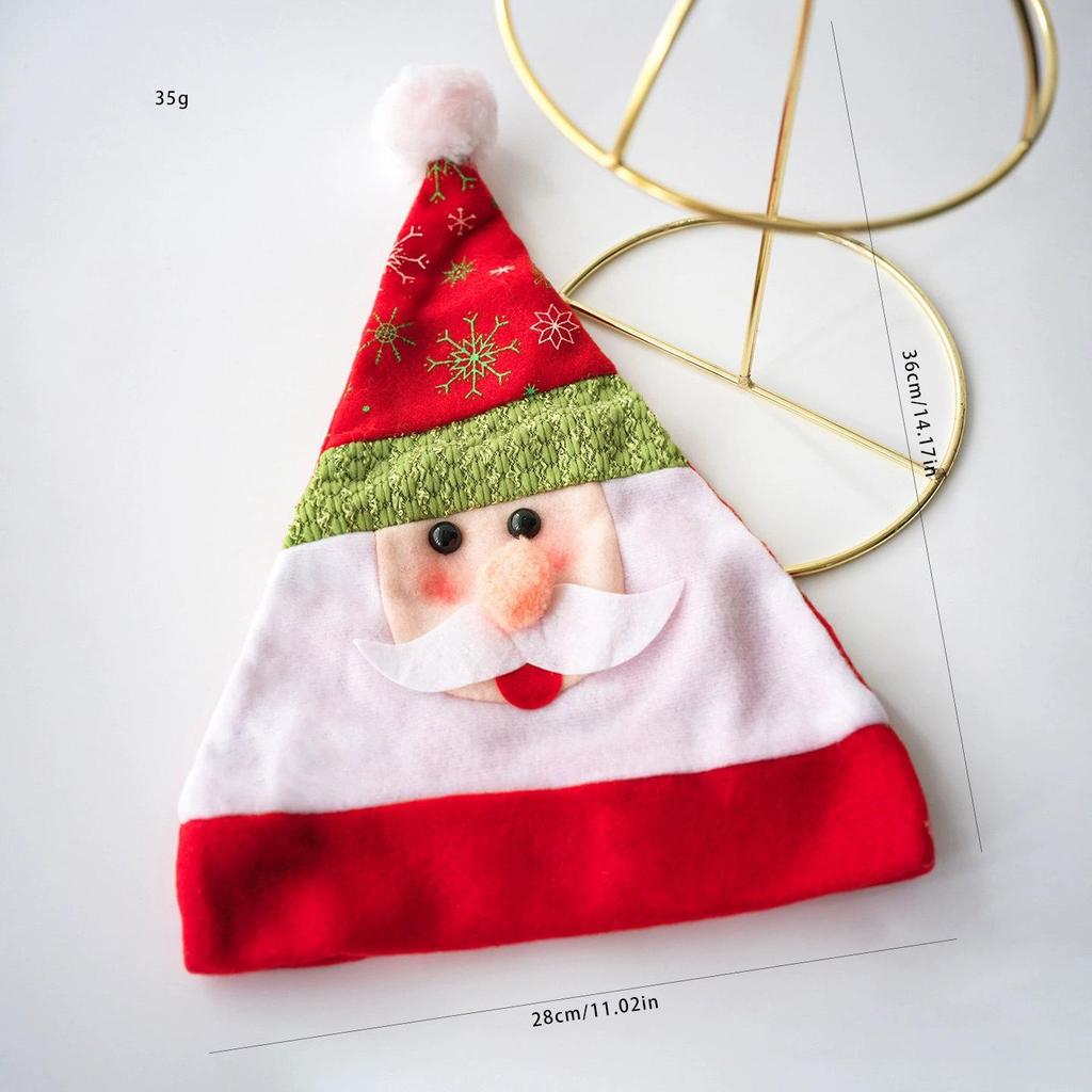 2025 Christmas Snowman & Deer Antler Hat for Kids & Adults - Festive Plush Decoration