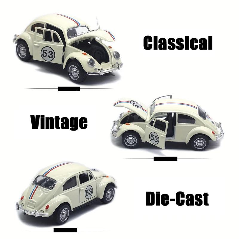 1:32 Vintage Die-Cast Racing Car Toy,High-Quality Metal Alloy, Manual Pull-Back, Suitable for Ages 3+,Collectible Classical Car