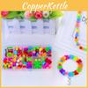 Kinder Perlen Bastelset mit Plastikperlen zur Förderung der Konzentration und für DIY Schmuckherstellung