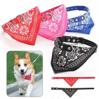 Adjustable Pet Dog Collar Puppy Cat Neck Scarf Pet Grooming Accessories S M  M