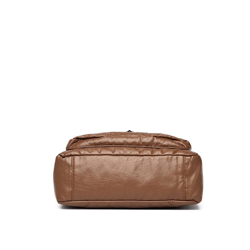 Мягкая кожаная сумка кроссбоди Женская сумка через плечо Маленькая квадратная сумка — фото 11