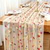 Colorful Flower Lace Tulle Runner Embroidery Daisy Floral Table Cover  for Bridal Shower