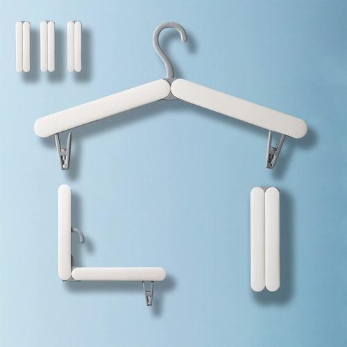 

Travel Folding Hangers (3-Pack) Double Folding Hangers, Hanger Set, Camping Hanger, Clothes Drying Rack for Travel, Laundry, Business Trips, Business,