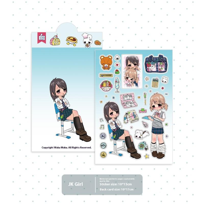 1 Sheet Millennium Anime Story Phone Craft Diy Decoration Kawaii Character Scrapbooking Stickers Deco Stationery Decals