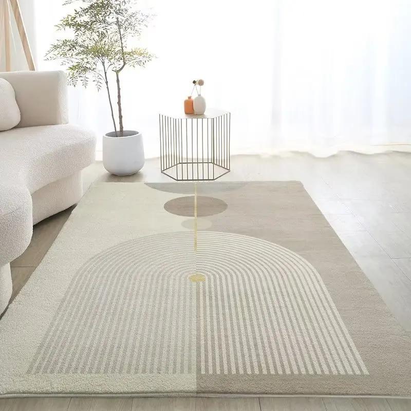 American Carpets Fluffy Soft Plush Rug for Living Room Bedroom Decor Checkerboard Retro Home Floor Mat 80x120cm
