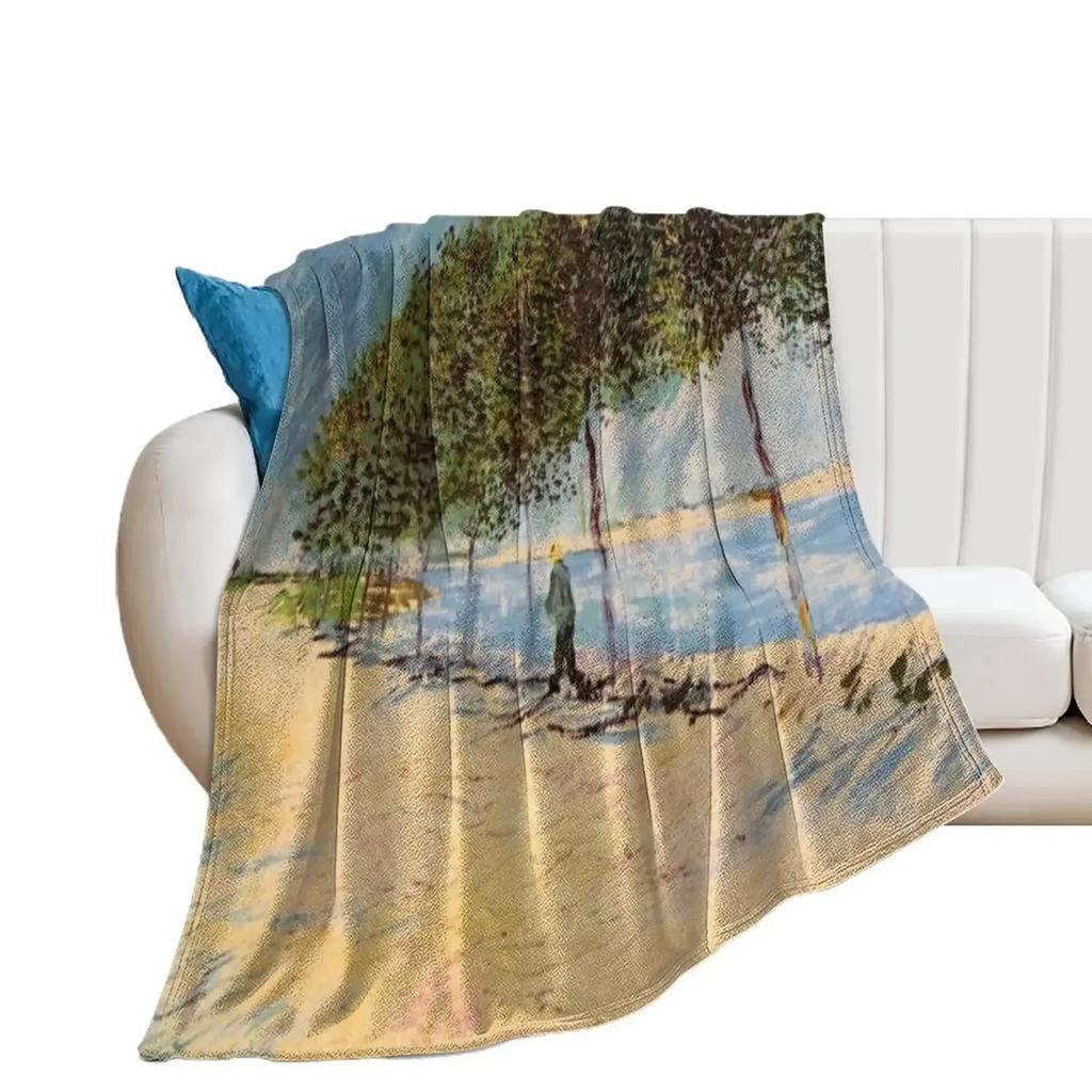 Van Gogh Gwieździsta Noc Miękki Ciepły Koc Flanelowy Koc na Łóżko Koc na Każdą Porę Roku na Kanapę Łóżko Sofę Jesienną Drzemkę Podróż