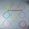 Cross Border Summer Fresh Colorful Bead Necklace for Women's Seaside Vacation Fashion Dopamine Transparent Bead Matching Necklace