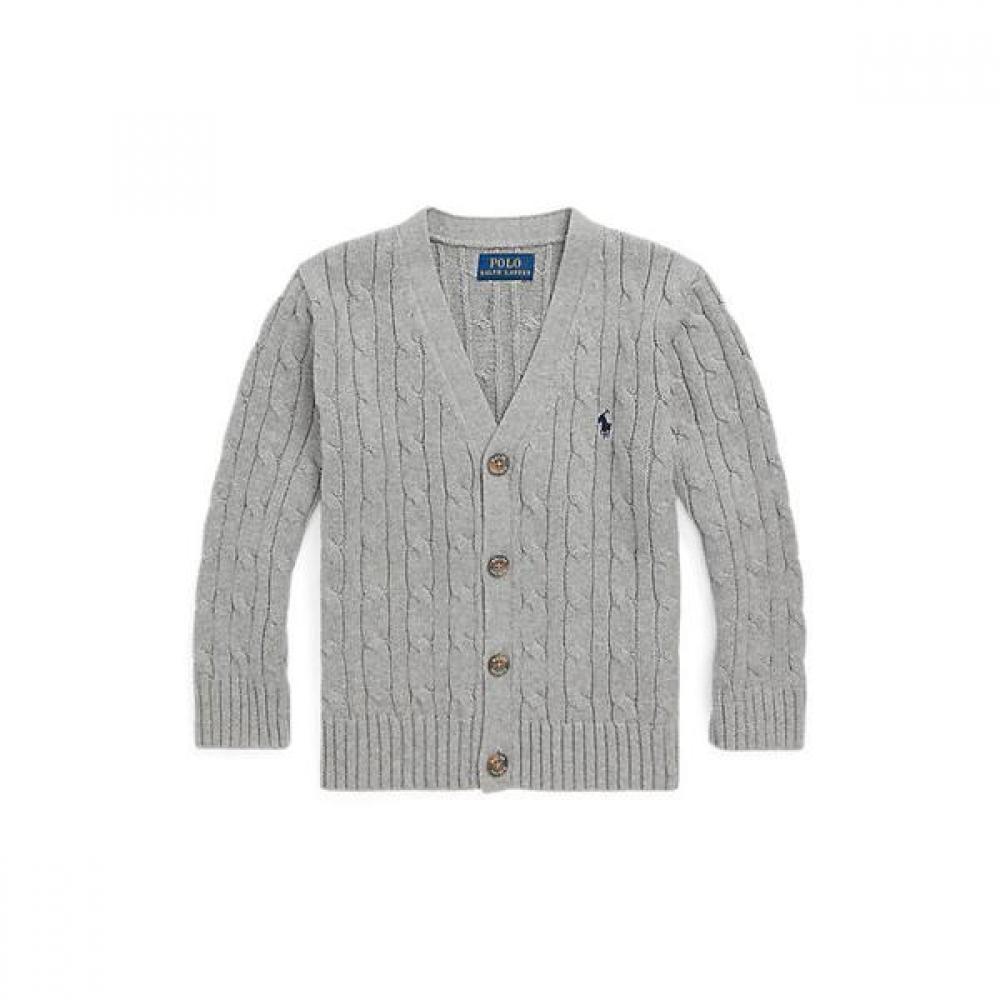Polo Kids Boys Cable Knit Cotton V Neck Cardigan Cwposweb6820536020 3