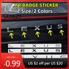 Interior Stickers 3D ABS Car Letter Emblem Rear Trunk Sticker Badge For NX IS 250 RX GS UX RX300 RX350 CT200H GX460 ES LX