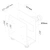 Holder Neomounts THINCLIENT-10 Silver Steel
