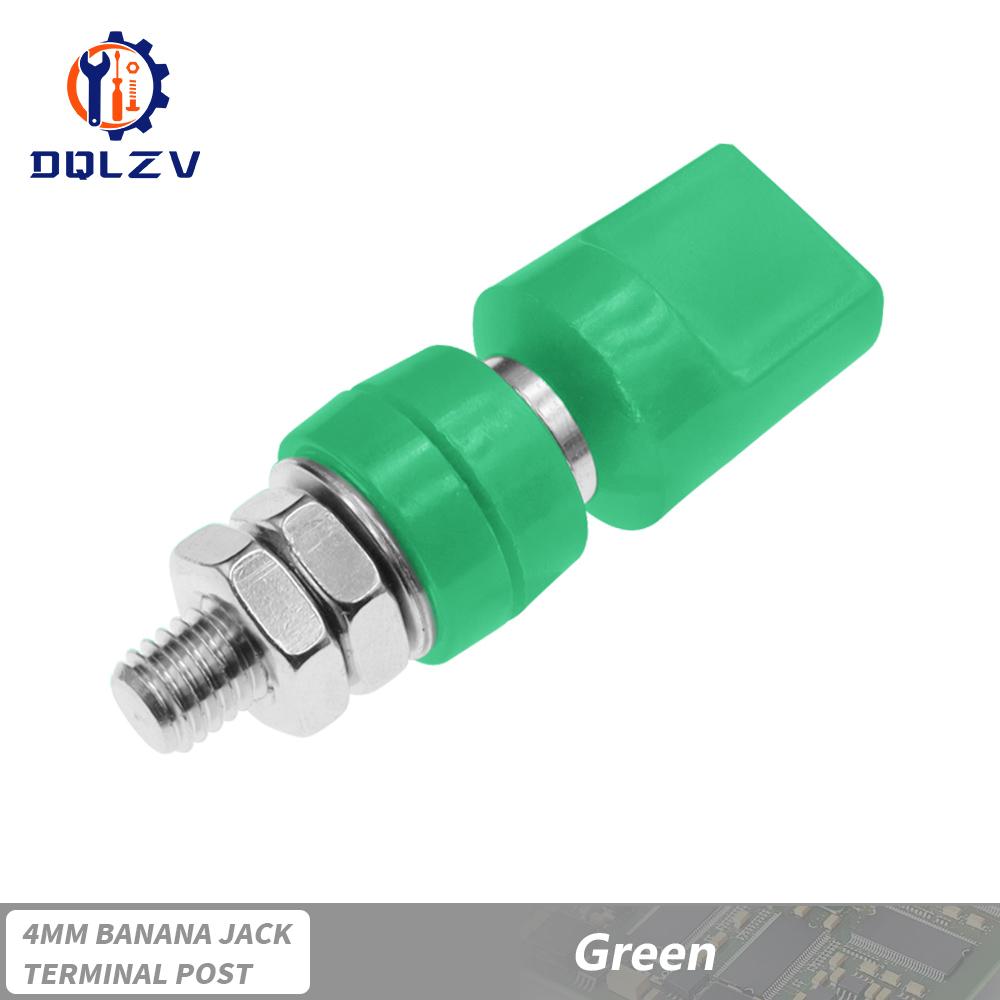 100A 4MM M6 M8 M10 Brass Connector Terminal Binding Post Nut with Caps 40-100A Large Current Banana Plug Jack Socket Connectors