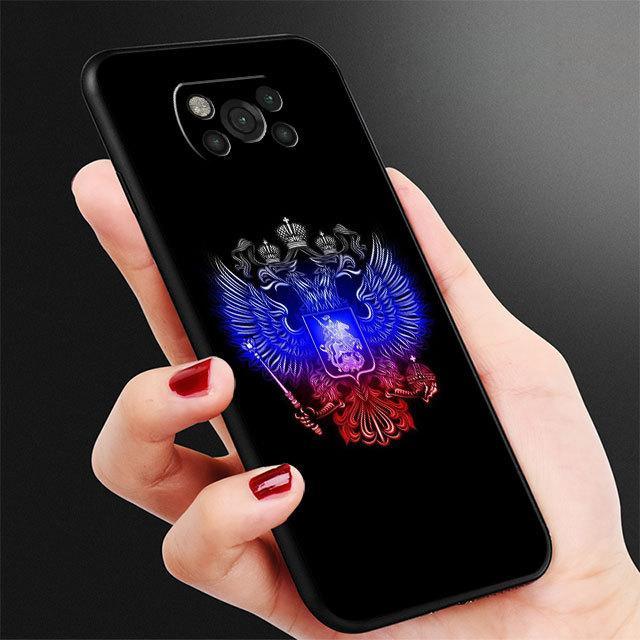 Russland Flagge Wappen Hülle Für Samsung Galaxy M12 M13 M52 M23 M32 5g M51 M30s M31 M33 M22 M31s M01 Silikon Rückseite Tpu Funda