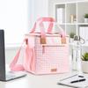 Insulation Lunch Bag, Leakproof Portable Cooler Tote Bag, Large Capacity Lunch Bag with Crossbody Strap, Portable Picnic Lunchbox for Outdoor Parties