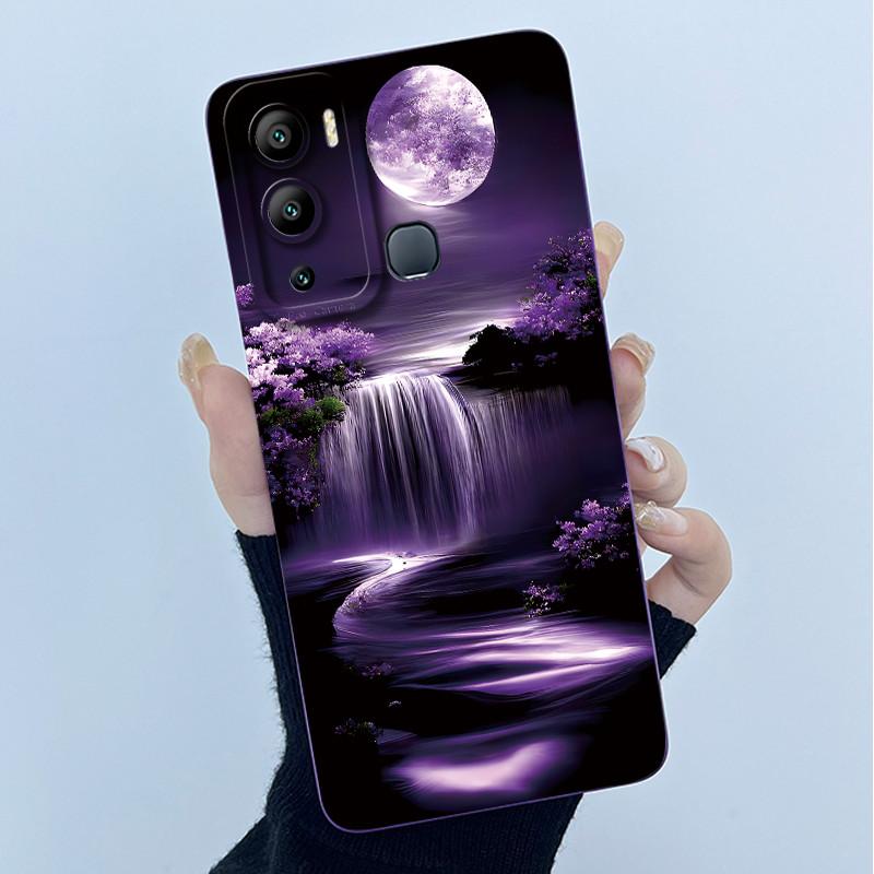 Case for Infinix Hot 12i Hot 12 Play Back Cover Butterfly Flower Soft Silicone Cases for Infinix Hot12i 12Play Hot12 Phone Funda