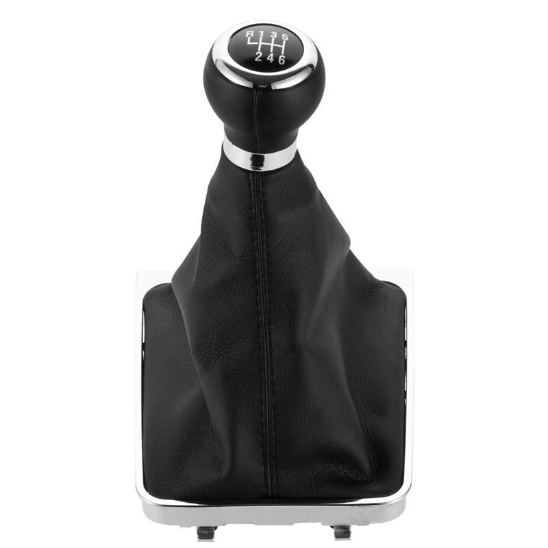 For Volkswagen VW Passat B6 B7 2005-2015 5/6 Speed Gear Shift Knob Head Leather Gaiter Boot Cover Collar Case Car Accessories