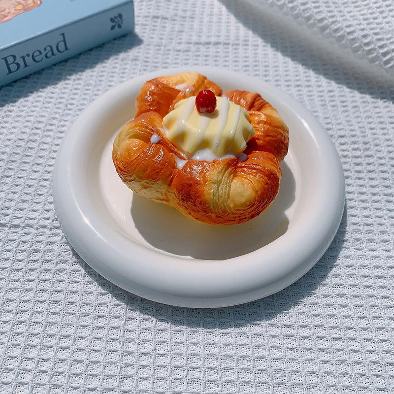 Stressabbau Spielzeug Langsam Aufgehend Squishy Kuchen Brot Croissant Toast Spiegelei Simulation Essen Schreibtischspielzeug für Kinder Erwachsene Hand Entspannung