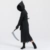 Children's Halloween Cosplay Costume Reaper Costume Set (Jumpsuit Hat Belt Scythe Gloves)