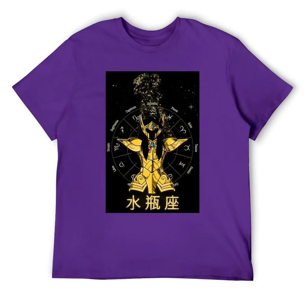 Aquarius Twelve Constellation (15) T-shirt Round Neck Sports Top Tee Premium Home Graphic USA Size