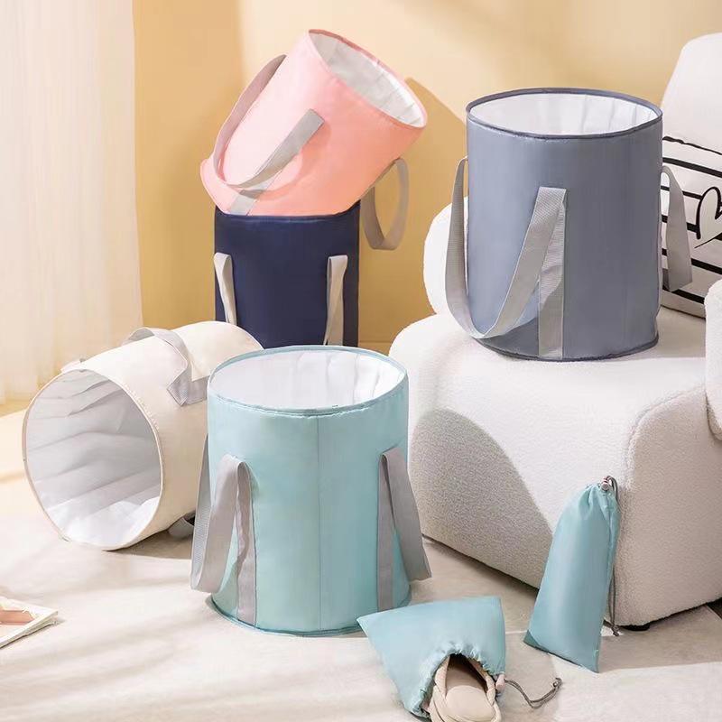 Portable Foldable Foot Bath Bucket - Insulated for Travel and Dorm Use