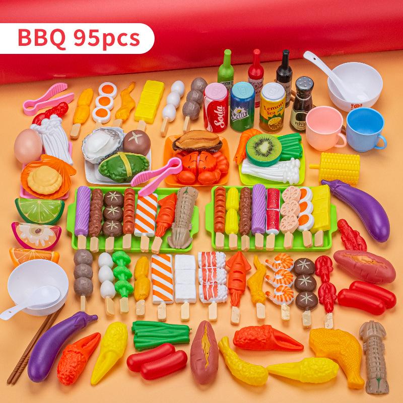 Cross-Border Kids' BBQ Play Set: Simulation Food & Kitchen Toys for Children