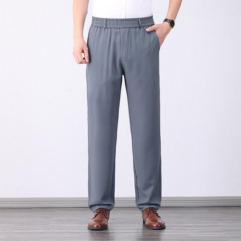 Men's Casual Loose Fit Breathable Lightweight Business Trousers
