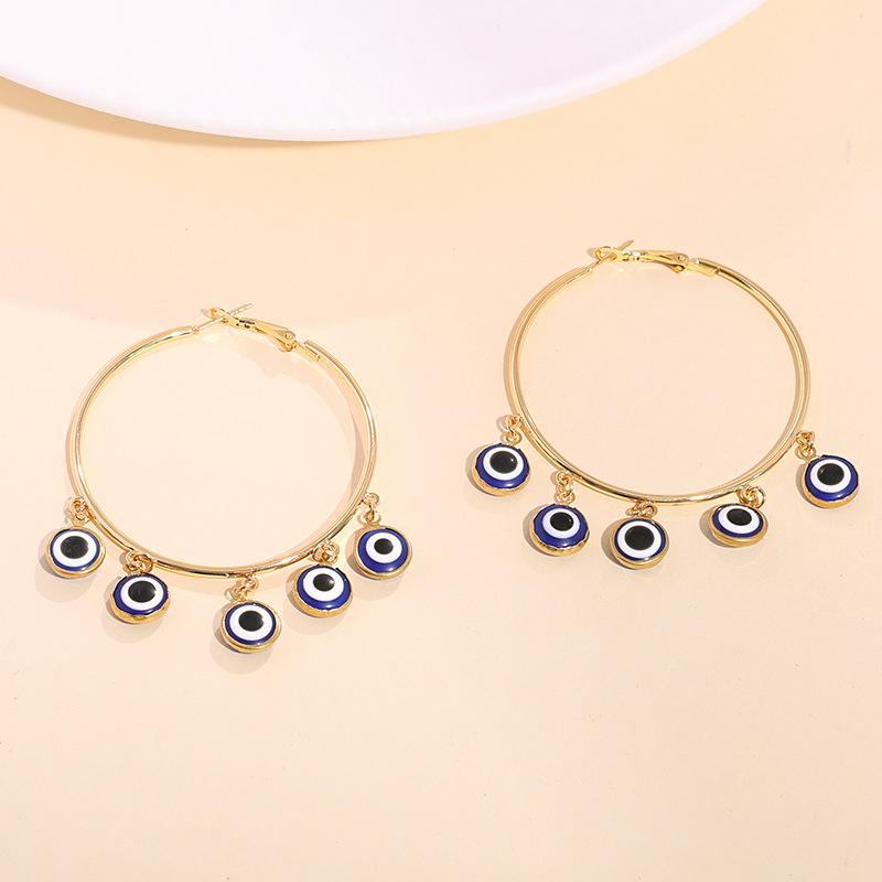 

Турецкий синий глаз, серьги-подвески, серьги «глаз дьявола», этнические серьги, женские