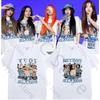 GIDLE T Shirt Fashion Retro Y2k MIYEON YUQI MINNIE SOYEON SHUHUA Print Tshirt Women Unisex Kpop Summer Cotton Short Sleeve Tee Top