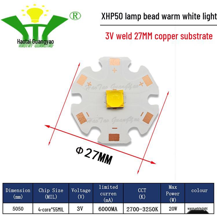 Imitation CREE XHP50 2nd Gen 5050 LED Chip 20W High Power LED Surface Mount Light Source