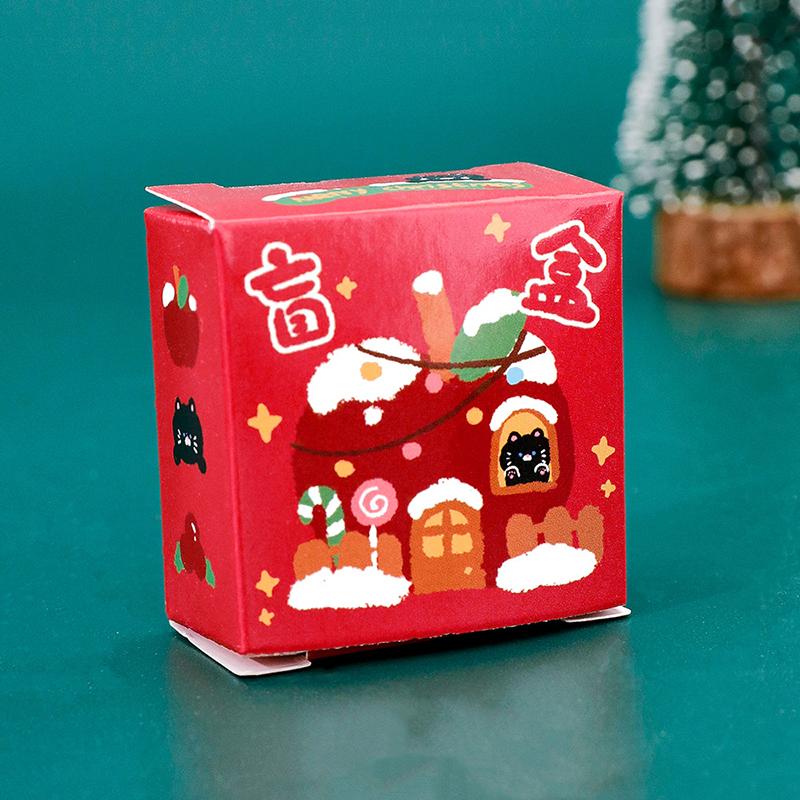 1/4 ks Vánoční slepý box klíčenka Roztomilá mini slepá krabička Vánoční DIY dekorace na batoh přívěsek Miniaturní klíčenka Dárkové překvapení