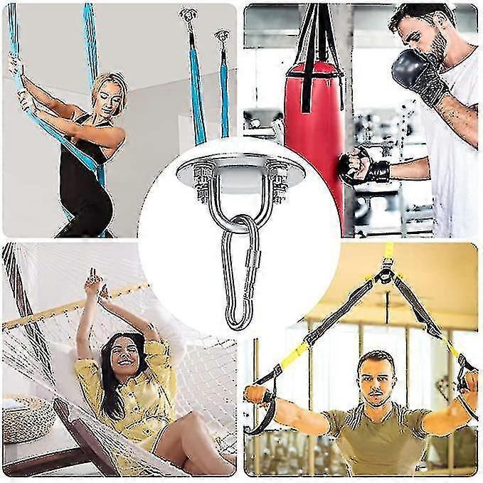 Ceiling Hook Hanging Chair 360 Swivel Hook, Stainless Steel Outdoor Bracket Up To 500kg For Ceiling Fixing Hanging Chair Hammock Punching B