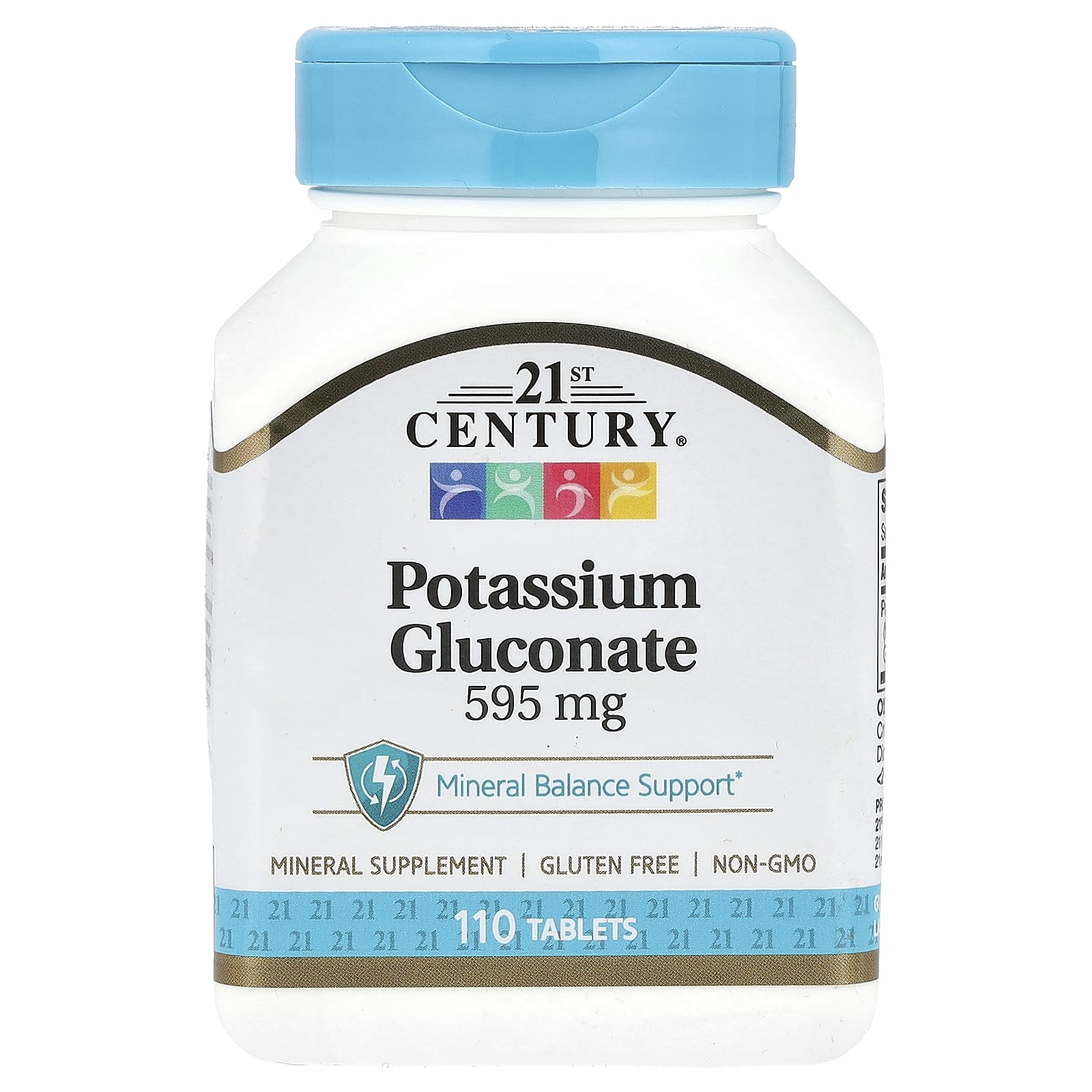 

21st Century, Potassium Gluconate, 595 Mg, 110 Tablets
