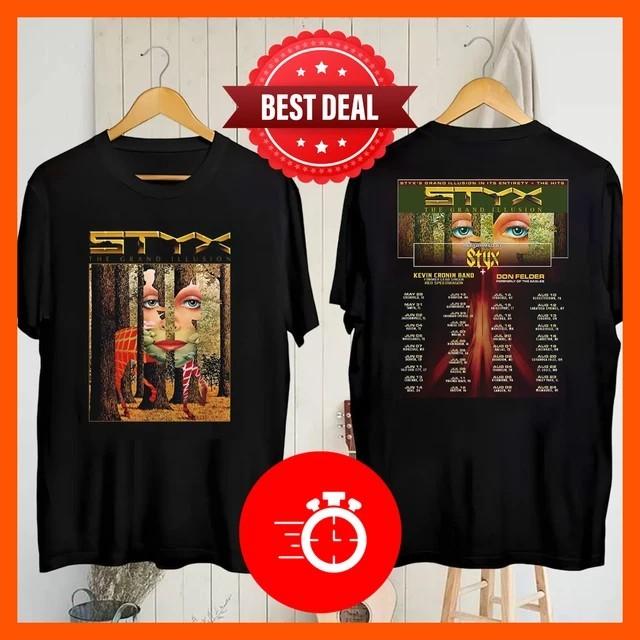 2 Sides STYX 2025 CONCERT Band the Grand Illusion Tour 2025 T-Shirt DM268 Unisex T-Shirt XXXL