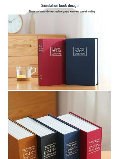 Creative Iron Book Safe: Password Protected Money Storage Box for Home or Office.