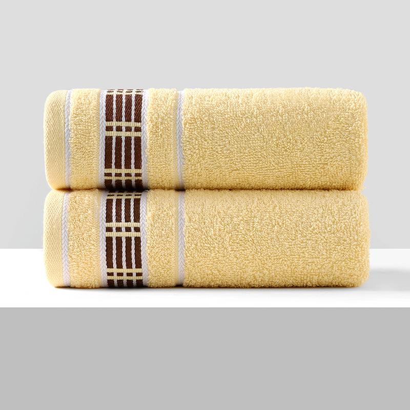 Soft, Absorbent Polyester-Cotton Towels - Thickened for Household Use, Face Wash, and Gifts