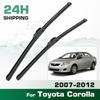 For Toyota Corolla E140 E150 2007-2012 2008 2009 2010 2011 Wiper Front Wiper Blades Windshield Windscreen Window Brush 26"+14