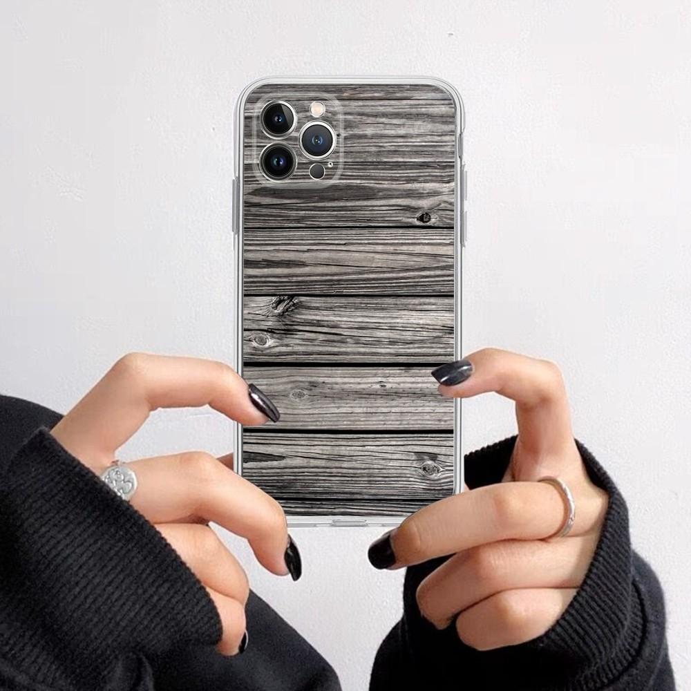 Wood Grain Phone Case for iPhone 16 15 8 7 6 6S Plus X SE XR XS 14 11 12 13 Mini Pro Max Mobile Case