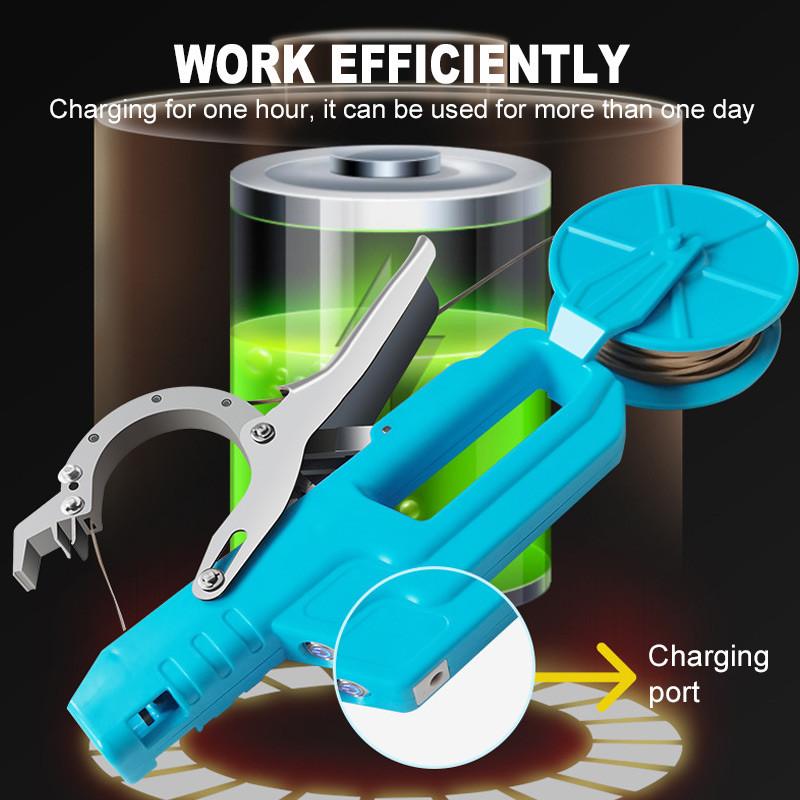 Agricultural Branch Binding Device Handheld Garden Bundled Branch Tool Portable Electric Orchard Tying Machine