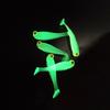 10Pcs/Lot Fishing Soft Lure Luminous Fishing Lure 5Cm 1.3G Artificial Silicone Bait Worm Sea Wobbler Swimbaits For Bass Tackle