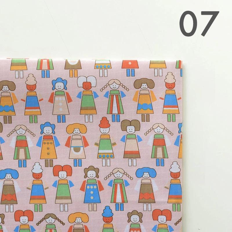 Waterproof 210D Oxford Cloth Fabric Cartoon Pattern Rain-proof Oil-proof Oxford Fabric For DIY Plastic Table Cloth Raincoat Bag