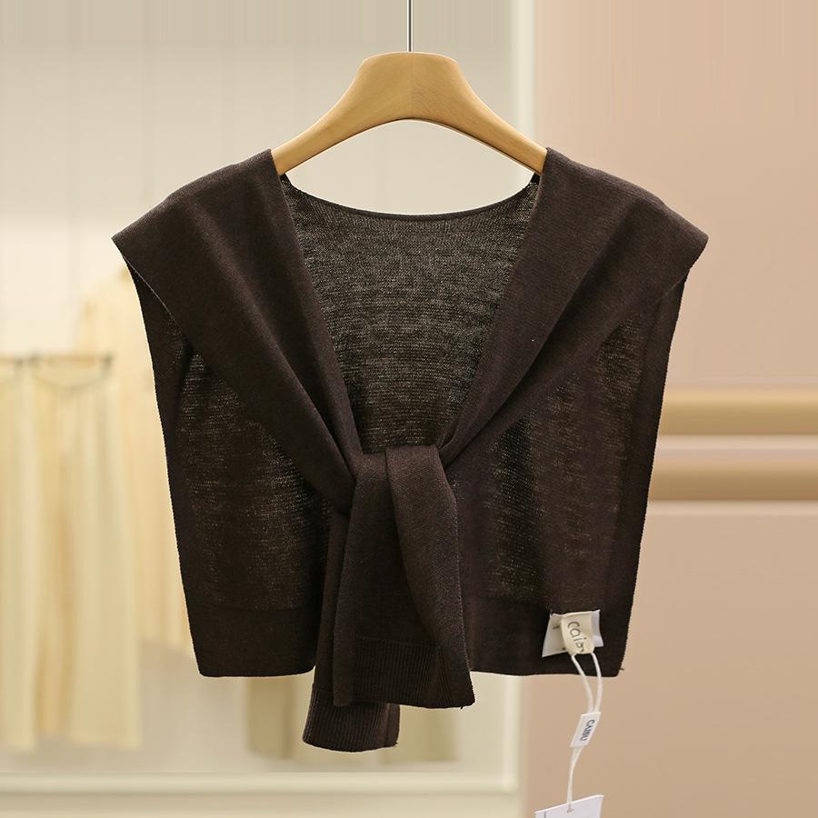 [About Cloth] Merino Wool Knit Shawl – Women's Autumn Cape Collection