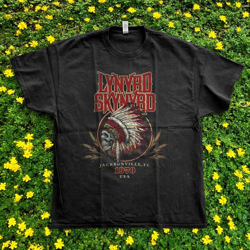 Lynyrd Skynyrd Southern Rock Retro Unisex Black TShirt Size S5XL Unisex T-Shirt S