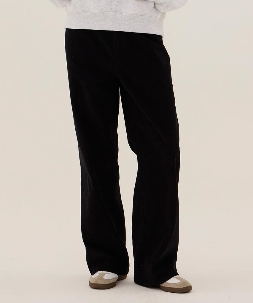 DANGLEDROP Dgdp Corduroy Standard Wide Pants_Black