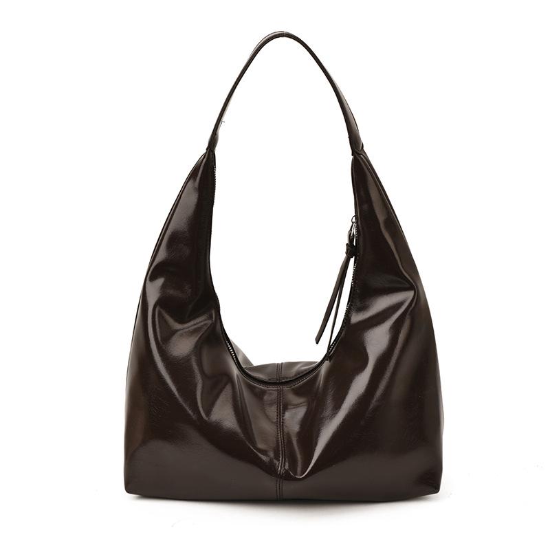 

Versatile Women s Large Capacity PU Tote: Casual Retro Fashion Crossbody & Shoulder Bag 30cm x 12cm x 33cm коричневий