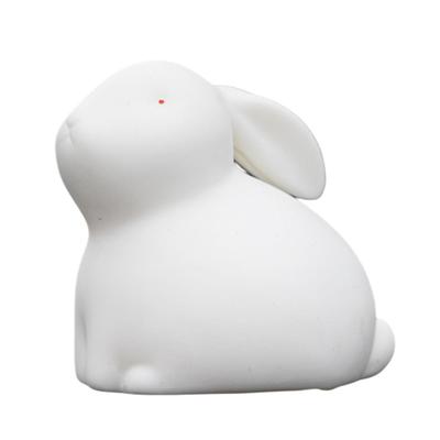 Kaninchen-Skulptur, realistisch, kleiner Hase, dekorativ, glatte Oberfläche, niedliche Figur, Keramik, Teehaustier, Ornament, Heimdekoration