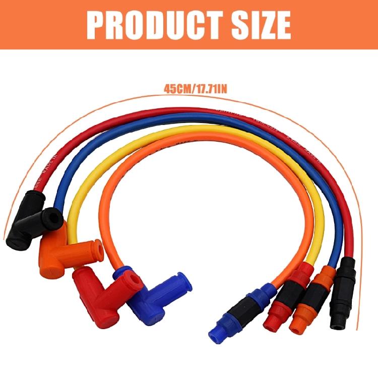 Ignition Power Cable Wires Caps Cover Replacement Accessories for Dirt Bike ATV Ignition Coil Spark Plugs Power Cable