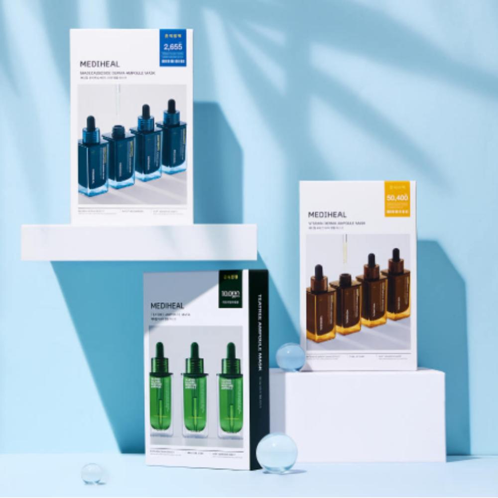 

Mediheal Best Ampoule Mask 30-Pack Tea Tree, Madecassoside & Vitamin C Sheet Mask Set