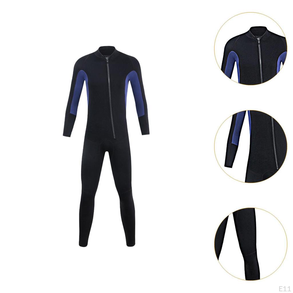 Men Wetsuit Full Body 3mm Neoprene Soft for Boarding Surfing Underwater