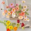 Decorative Floral Arrangement Realistic Silk  Bouquet Artificial  Bouquet Plastic Fake Flowers For Wedding Party