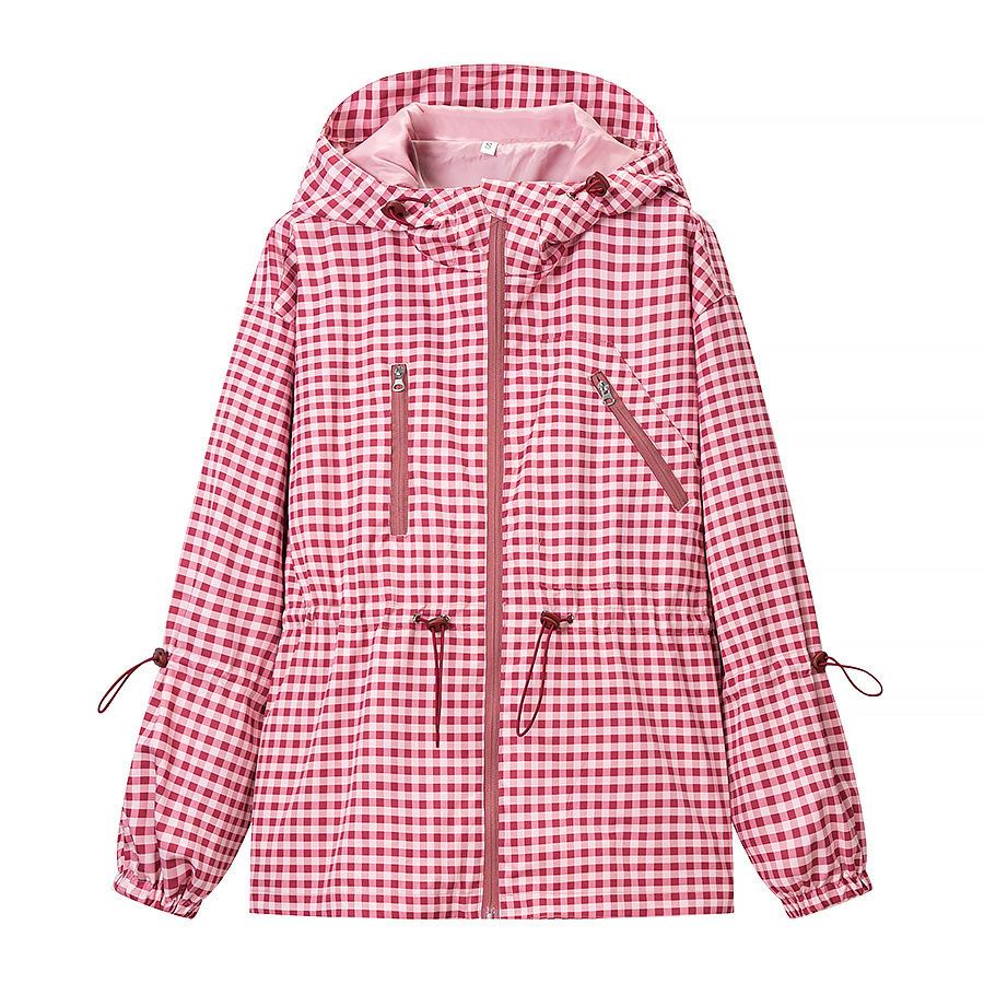 Estate 2026 nuovo abbigliamento donna transfrontaliero europeo e americano moda di strada casual giacca a quadri con cappuccio w091 3205