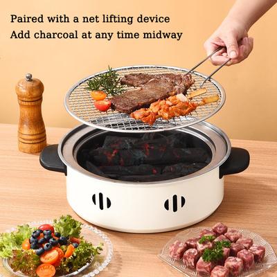 Barbekü Izgarası Ev Barbeküsü Açık Hava Kampı Kömürlü Barbekü Ocağı Izgaraları Mesh Taşınabilir Dumansız Barbekü Izgara Tavası